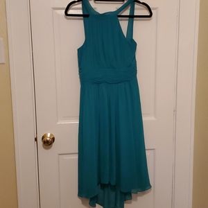 Green cocktail dress